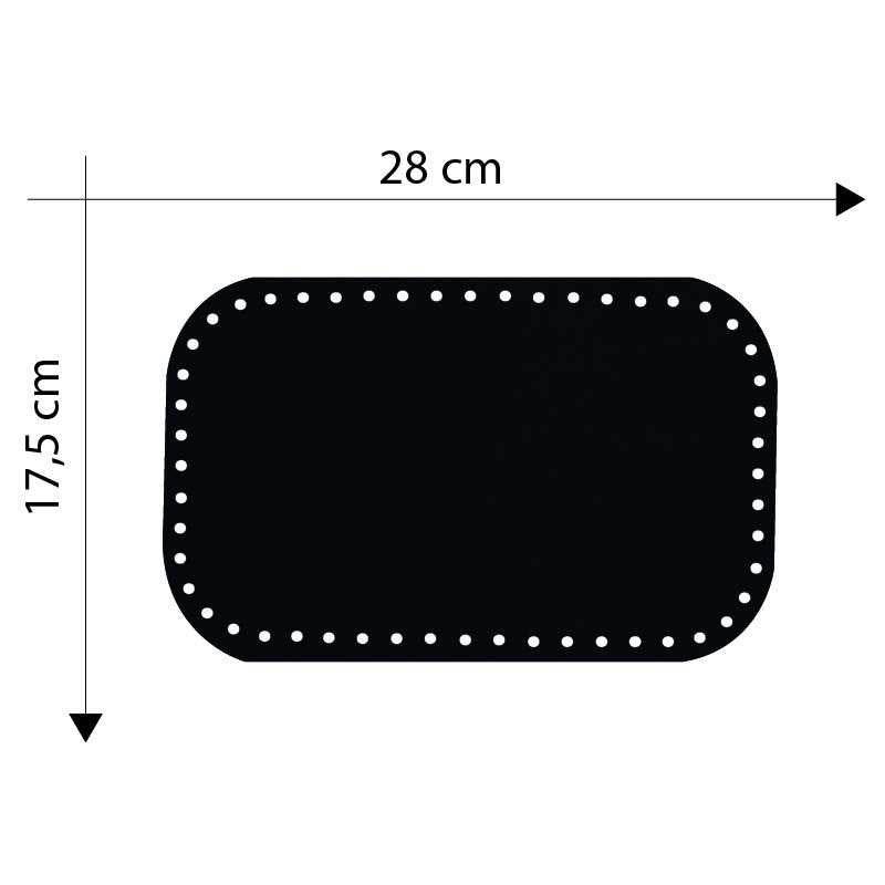 Fondo Borsa 28x17 Cm - - LacariaRicami.Store