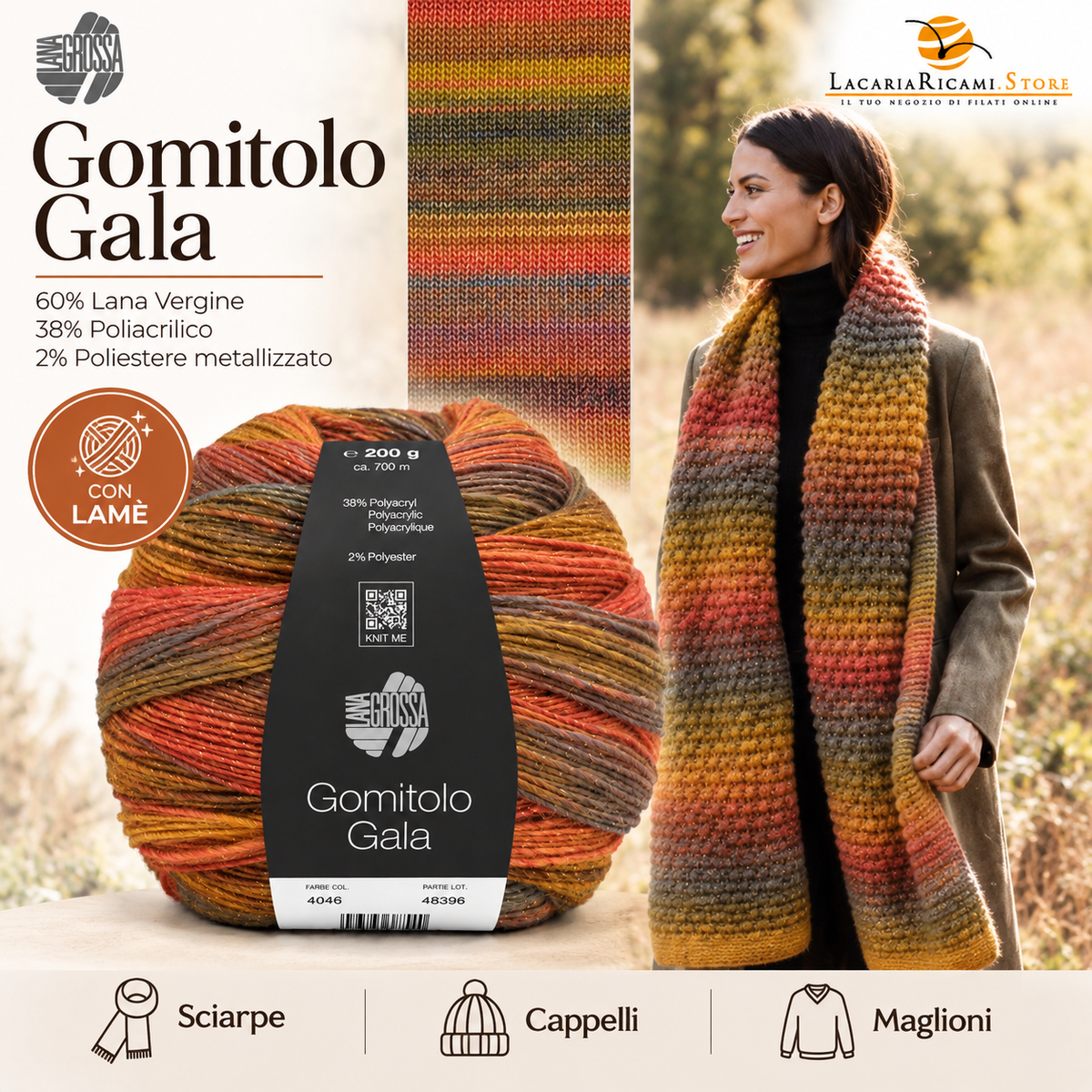 Lana Gomitolo Gala - LANA GROSSA