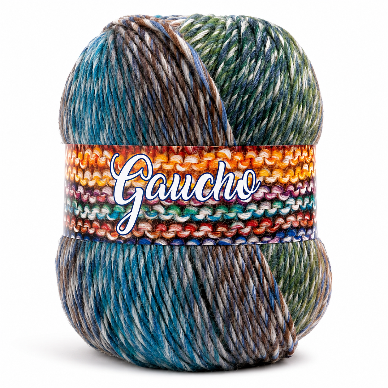 Lana GAUCHO - Bertagna Filati - Colore: 272 - AZZURRO MARRONE VERDE MIX - by LacariaRicami.Store