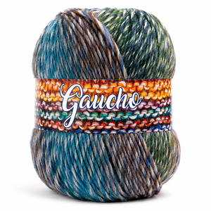 Lana GAUCHO - Bertagna Filati - Colore: 272 - AZZURRO MARRONE VERDE MIX - by LacariaRicami.Store