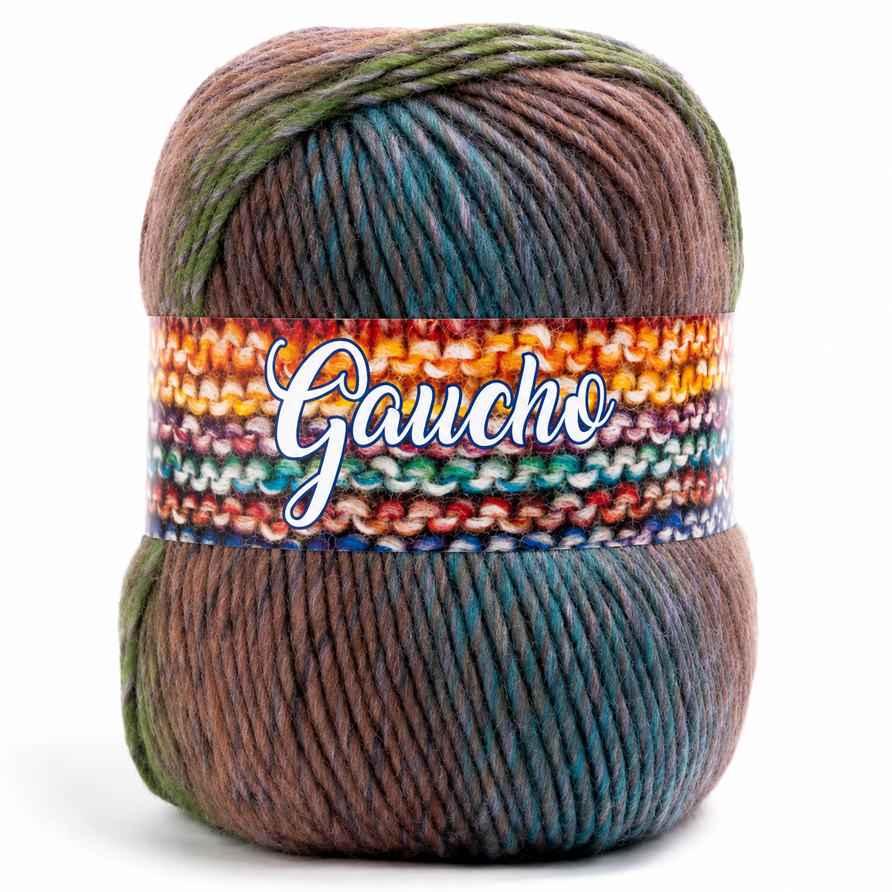 Lana GAUCHO - Bertagna Filati - Colore: 322 - VERDE MARRONE VIOLA MIX - by LacariaRicami.Store