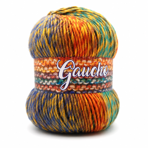 Lana GAUCHO - Bertagna Filati - Colore: 194 - BLU VERDE GIALLO ROSSO MIX - by LacariaRicami.Store