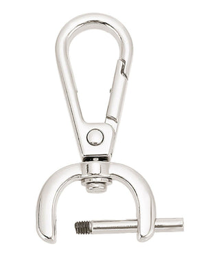 Moschettoni anello a D girevole Con Vite - 48x24 mm - - LacariaRicami.Store