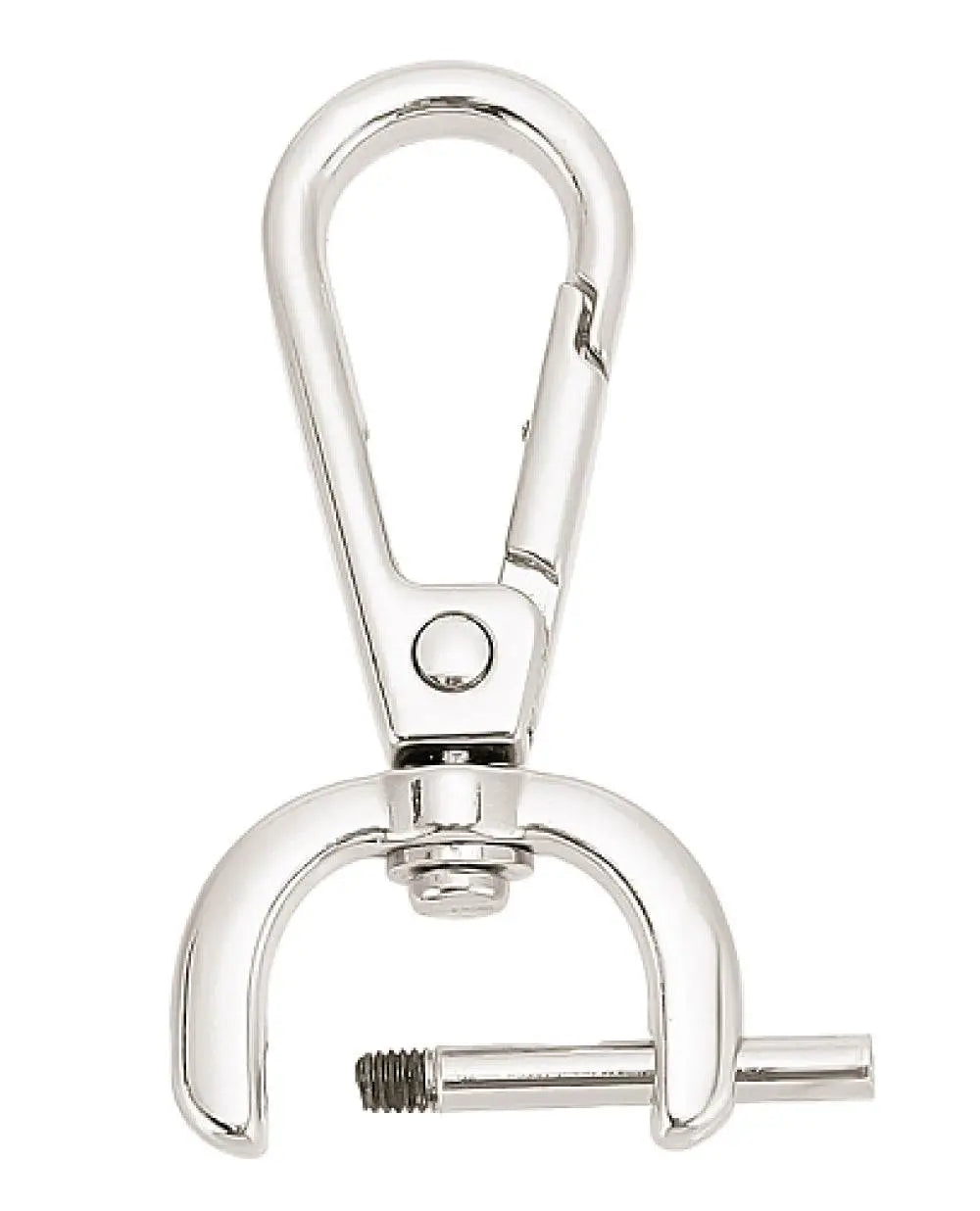 Moschettoni anello a D girevole Con Vite - 48x24 mm - - LacariaRicami.Store