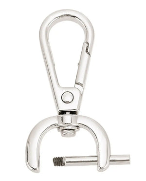 Moschettoni anello a D girevole Con Vite - 48x24 mm - - LacariaRicami.Store