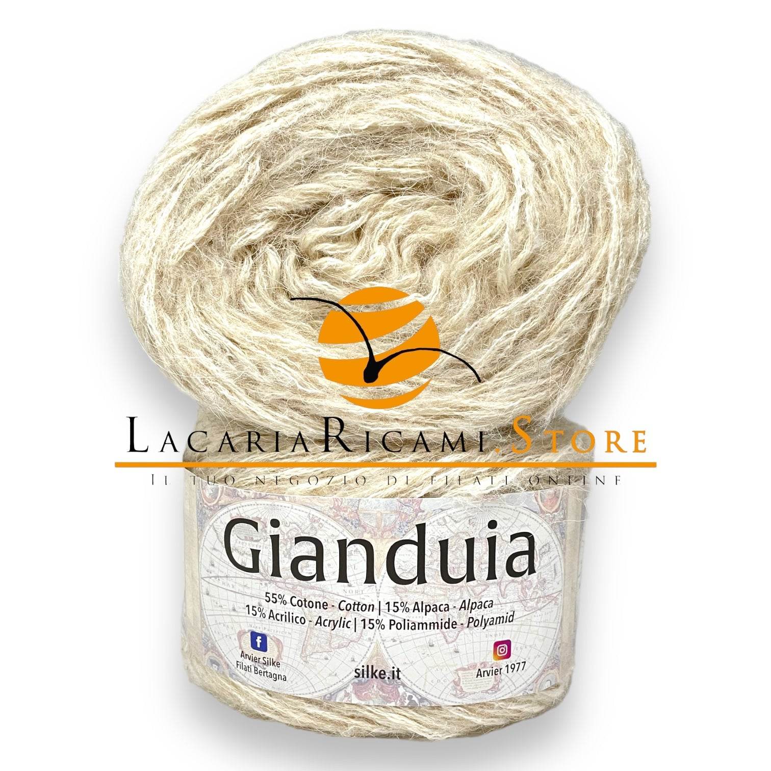 LANA/COTONE Gianduia - Silke - - LacariaRicami.Store