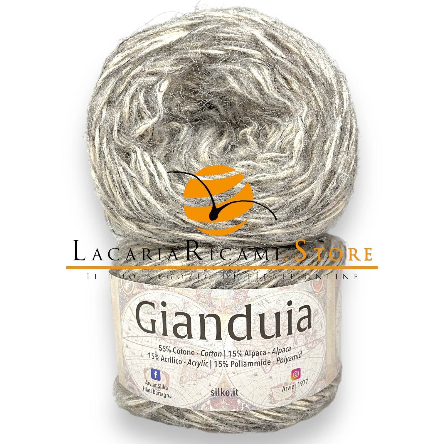 LANA/COTONE Gianduia - Silke - - LacariaRicami.Store