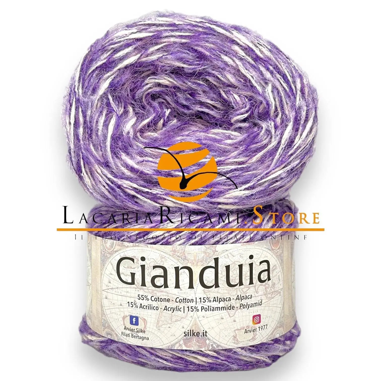 LANA/COTONE Gianduia - Silke - - LacariaRicami.Store
