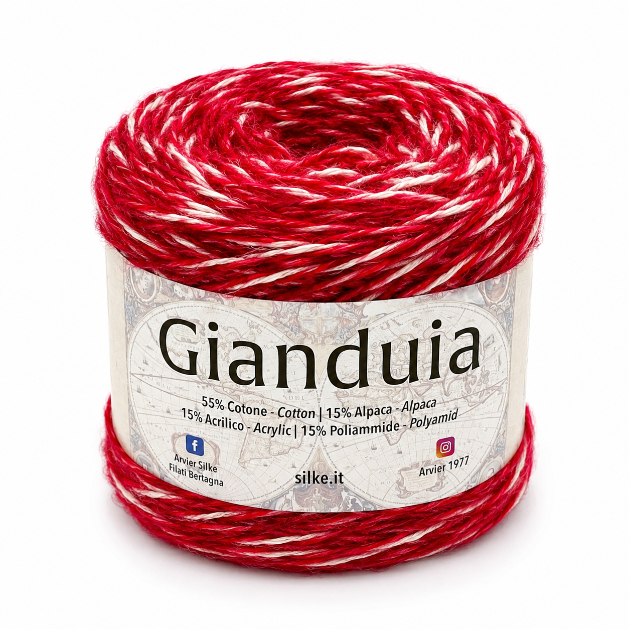 LANA/COTONE Gianduia - Silke - Colore: 11 - AMARANTO MIX - by LacariaRicami.Store