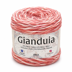 LANA/COTONE Gianduia - Silke - Colore: 14 - ROSA MIX - by LacariaRicami.Store