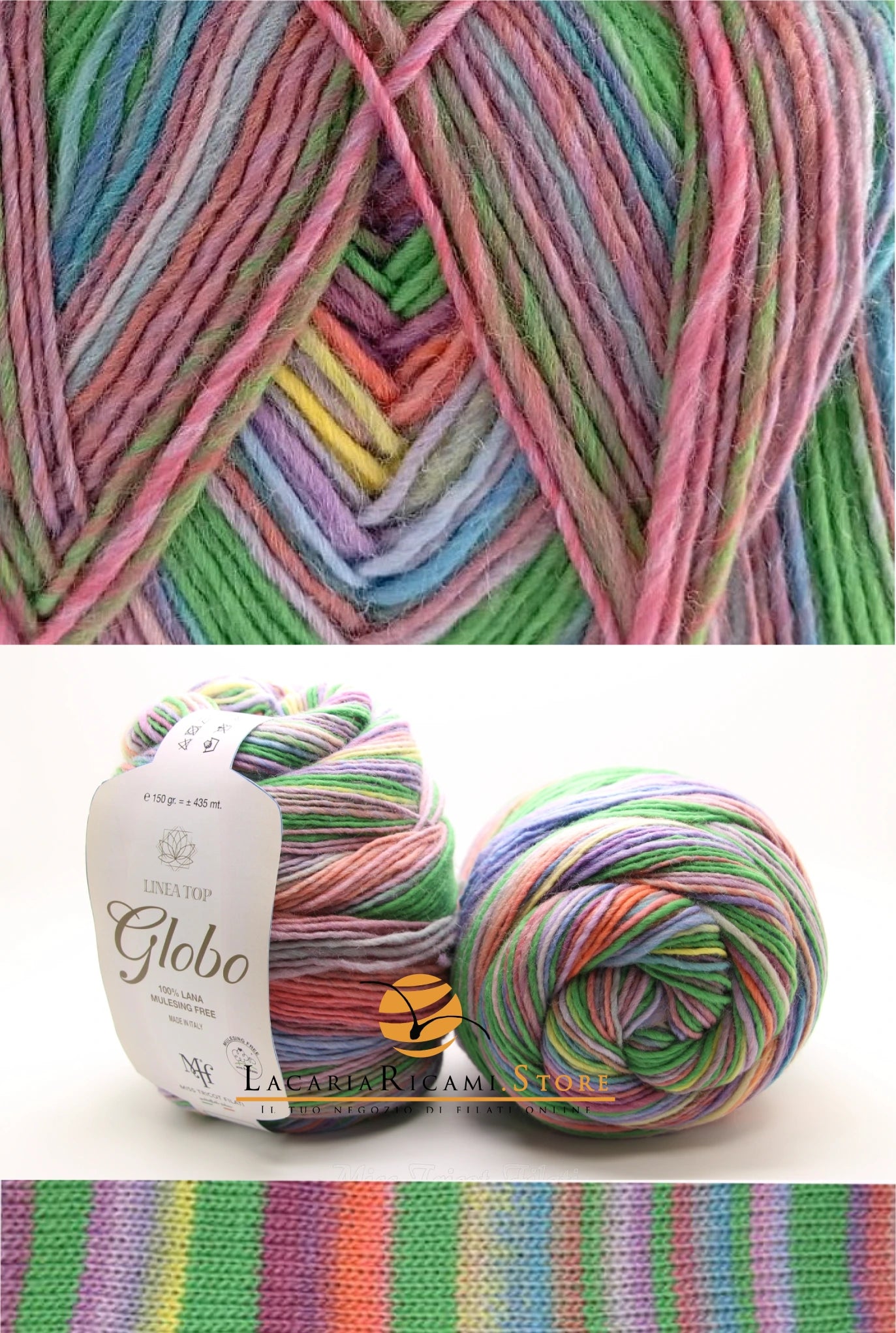 Lana GLOBO – Miss Tricot Filati 007 - LacariaRicami.Store