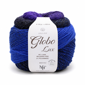 Lana GLOBO LUX – Miss Tricot Filati - Colore: 004 - BLUE NIGHT - by LacariaRicami.Store