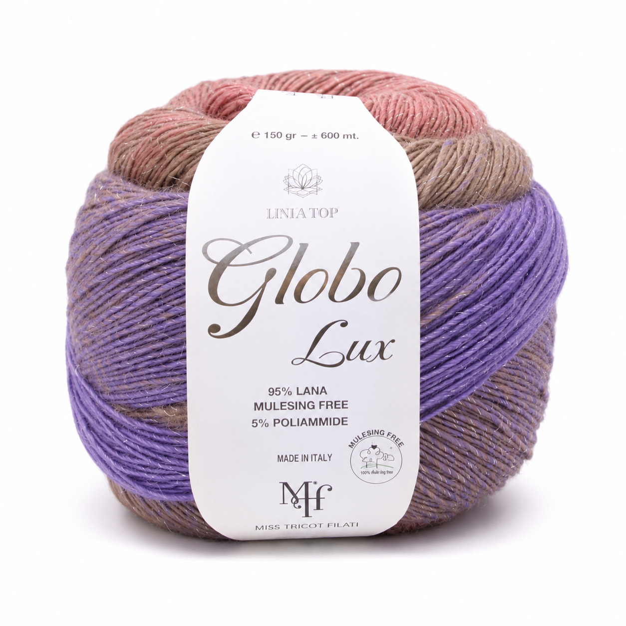 Lana GLOBO LUX – Miss Tricot Filati - Colore: 002 - COLORS - by LacariaRicami.Store