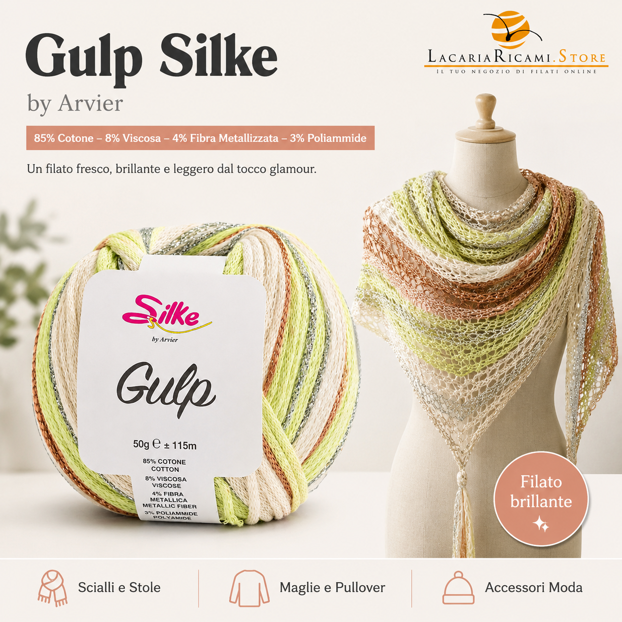 Cotone GULP - Silke - Colore: - by LacariaRicami.Store