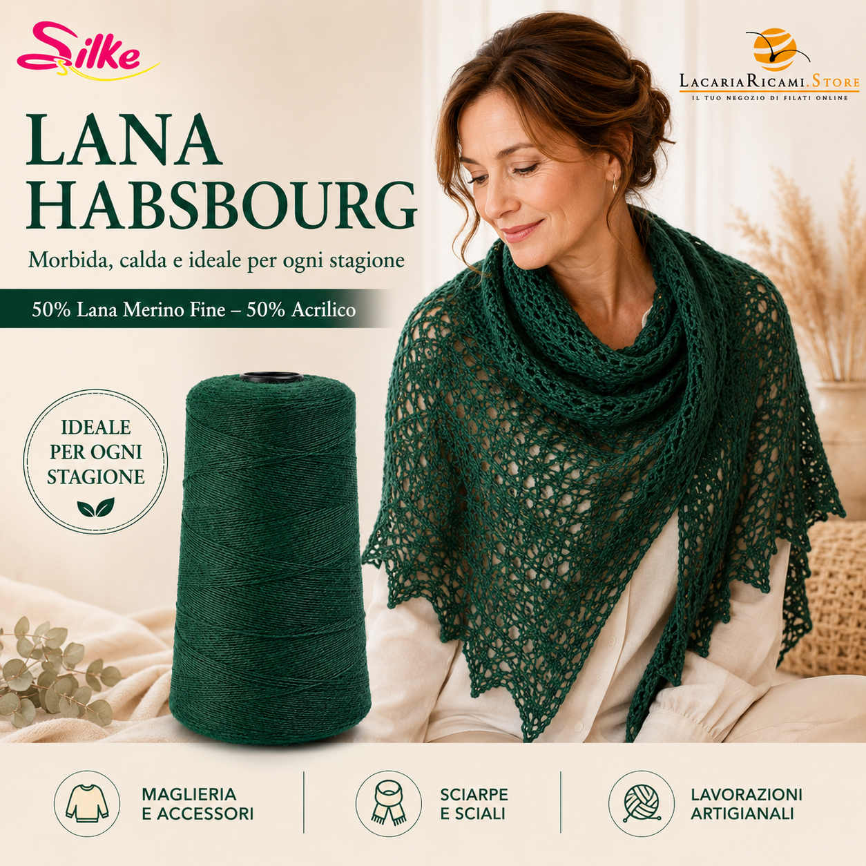 Lana Habsbourg - Silke - Colore: - by LacariaRicami.Store