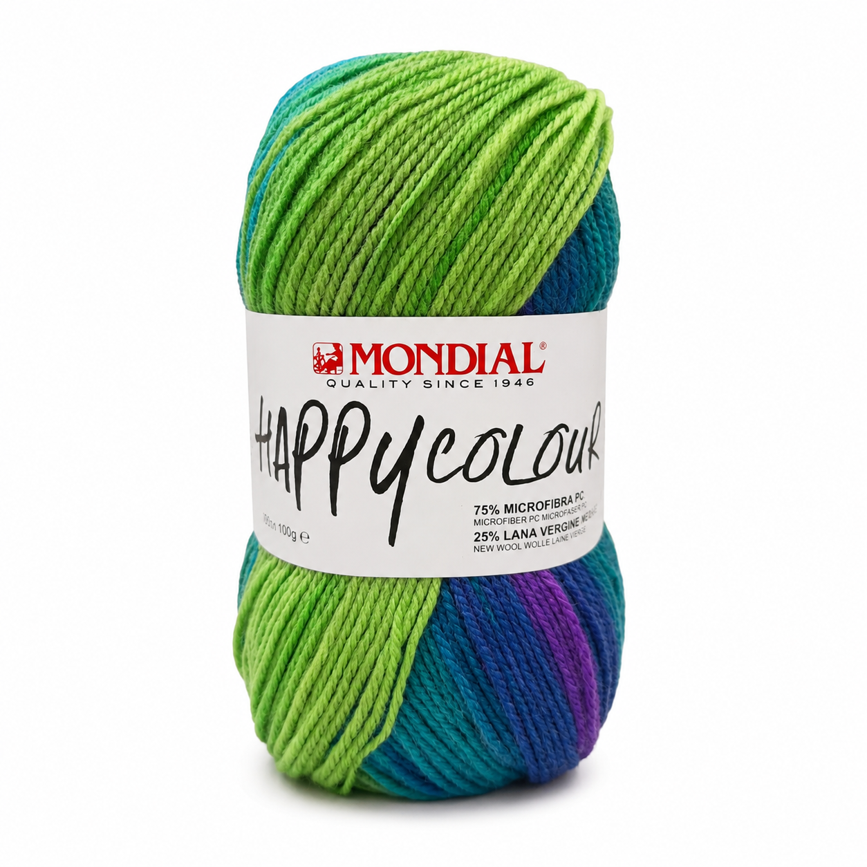 Microfibra HAPPY COLOUR - MONDIAL - Colore: 482 - VERDE AZZURRO LILLA - by LacariaRicami.Store
