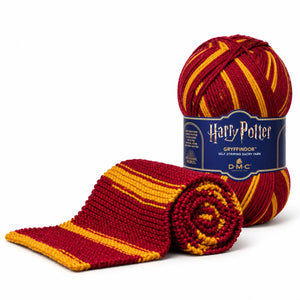 DMC Harry Potter - Sciarpe di Hogwarts - DMC - Colore: 301 - GRYFFINDOR (BORDEAUX ORO) - by LacariaRicami.Store