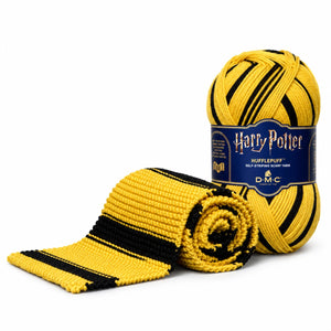 DMC Harry Potter - Sciarpe di Hogwarts - DMC - Colore: 303 - HUFFLEPUFF (GIALLO NERO) - by LacariaRicami.Store