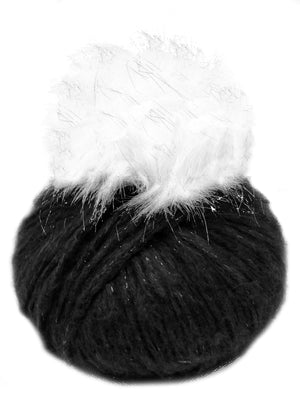 Lana per Cappello HAT LUX - Tropical Lane - Colore: 606 - NERO - by LacariaRicami.Store