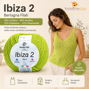 Cotone IBIZA 2 - Bertagna Filati - Colore: - by LacariaRicami.Store