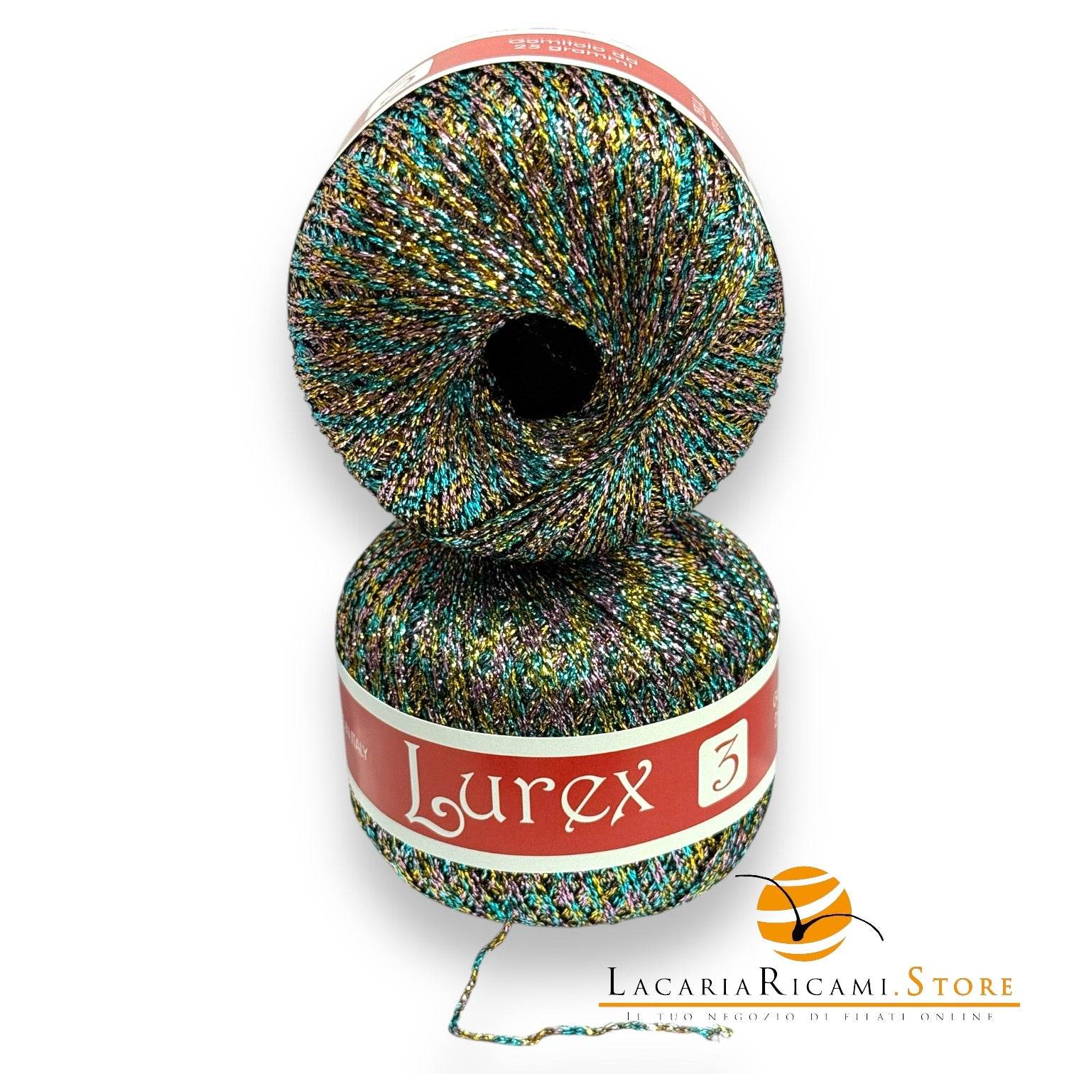 COTONE Lurex con effetto Multicolor - - LacariaRicami.Store
