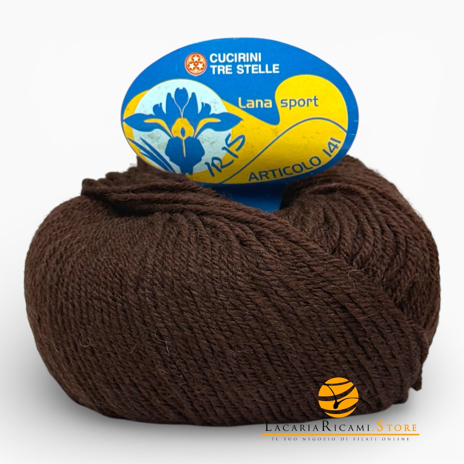 LANA Iris Sport - Cucirini Tre Stelle - Colore: 071 - MARRONE - by LacariaRicami.Store