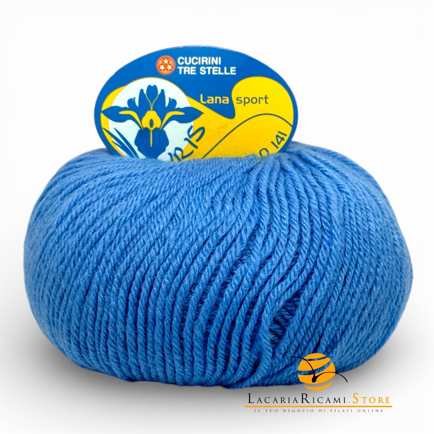 LANA Iris Sport - Cucirini Tre Stelle - Colore: 096 - CELESTE - by LacariaRicami.Store