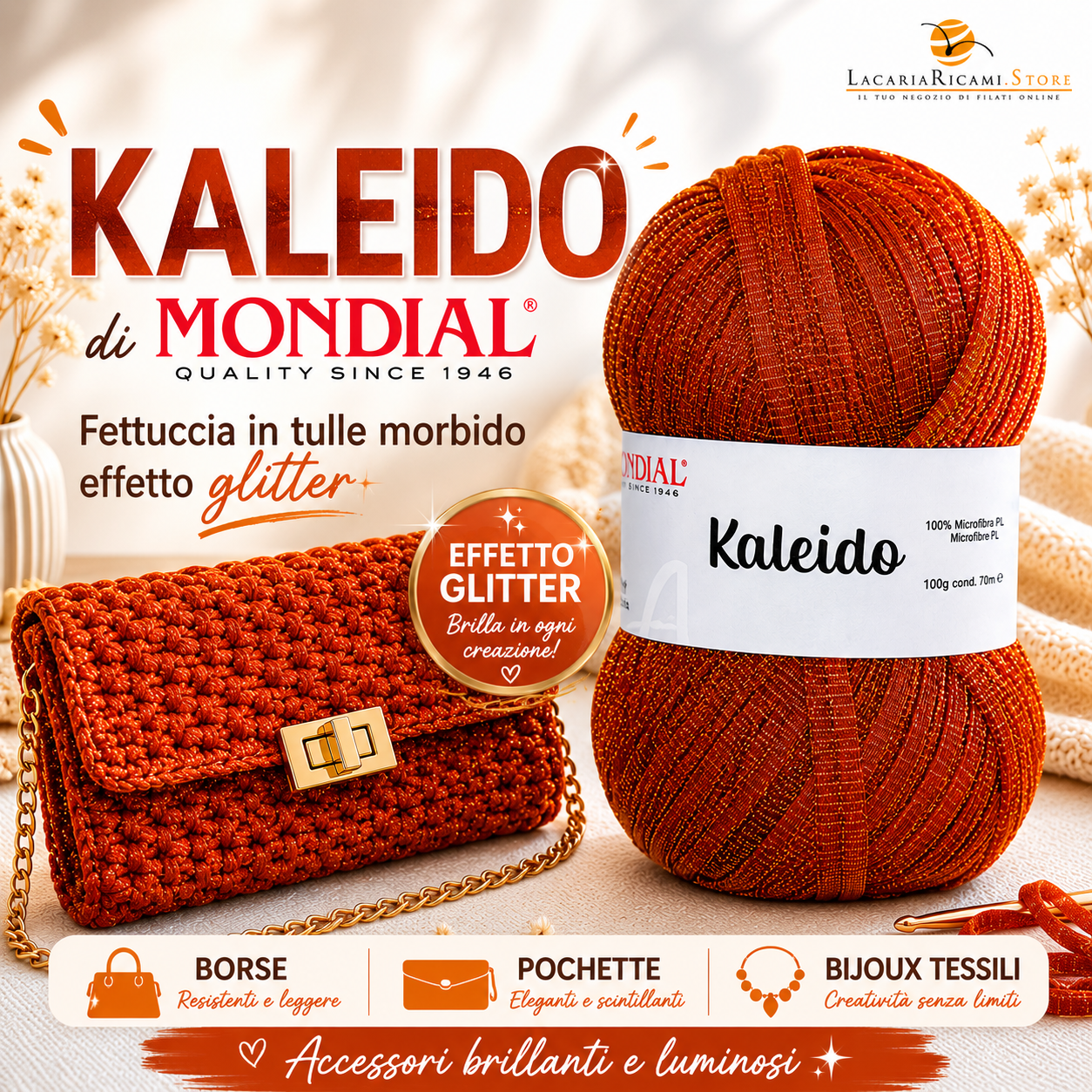 Microfibra KALEIDO - MONDIAL - Colore: - by LacariaRicami.Store
