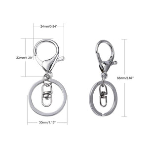 MOSCHETTONE Portachiavi Con Anello - - LacariaRicami.Store