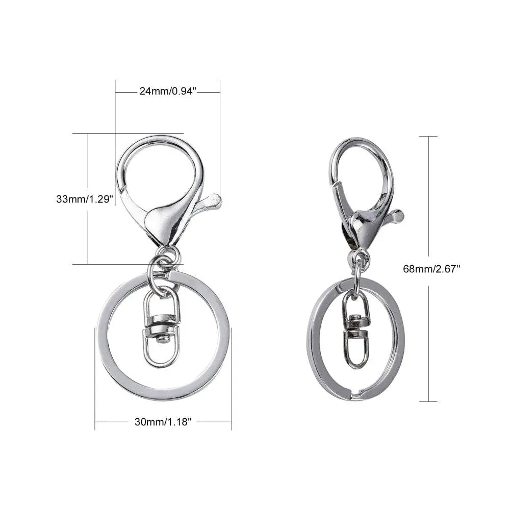 MOSCHETTONE Portachiavi Con Anello - - LacariaRicami.Store