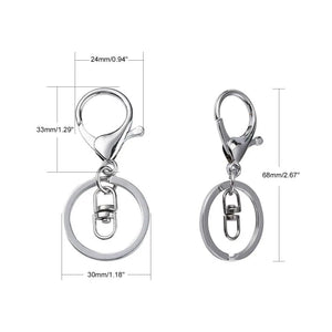 MOSCHETTONE Portachiavi Con Anello - - LacariaRicami.Store