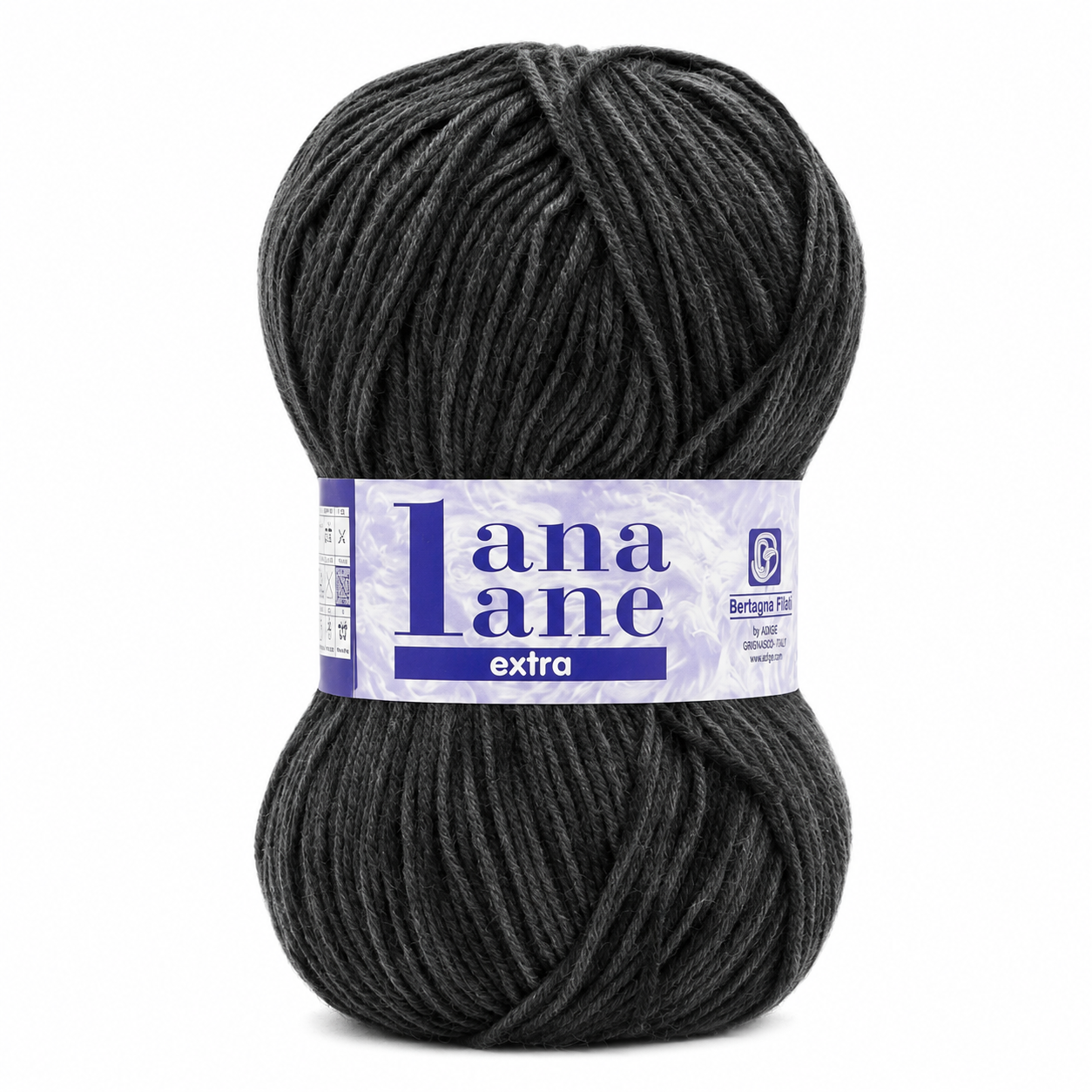 Lana Lane Extra Stampato StoneWash - Bertagna Filati - Colore: 110 - GRIGIO SCURO MELANGE - by LacariaRicami.Store