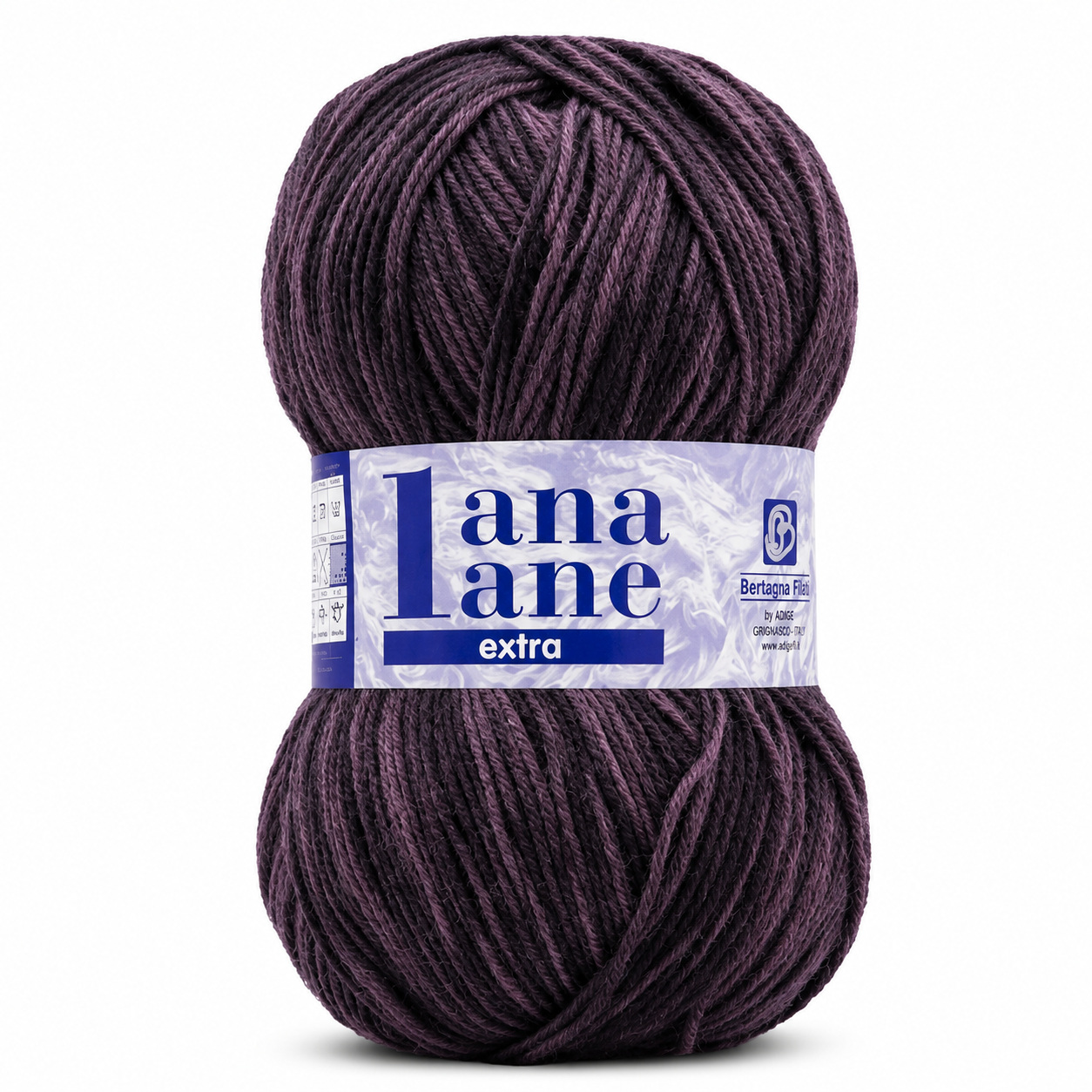 Lana Lane Extra Stampato StoneWash - Bertagna Filati - Colore: 113 - BLU VIOLA SCURO MELANGE - by LacariaRicami.Store