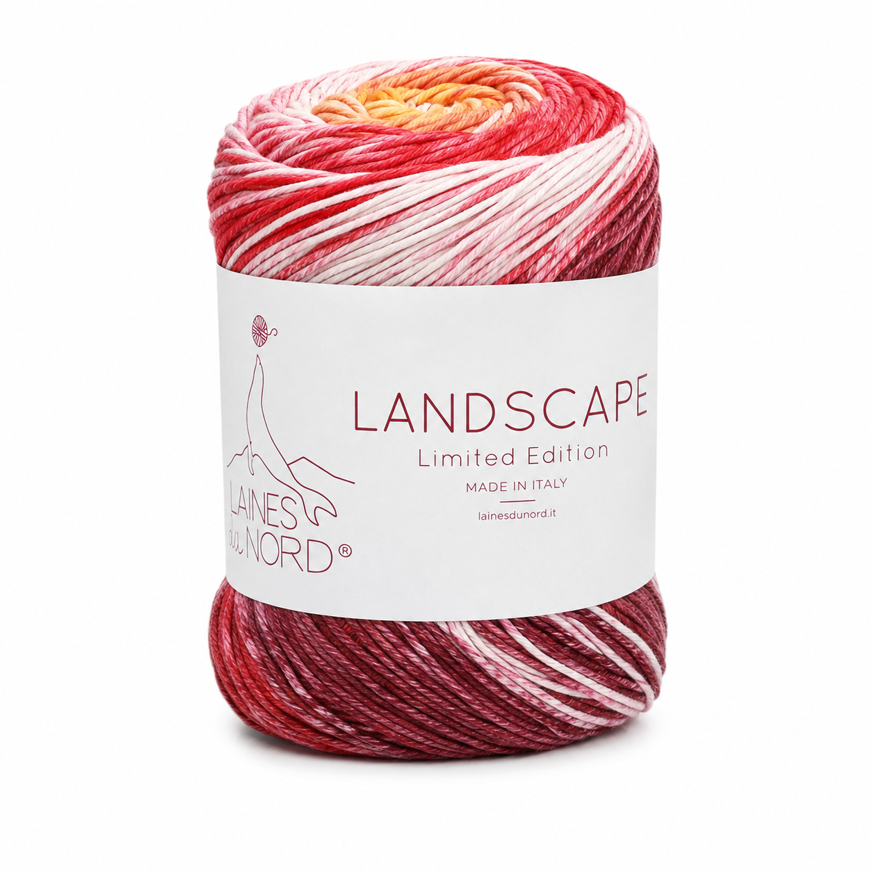 Cotone LANDSCAPE - Laines du Nord - Colore: 002 - Rosso Arancio Vinaccia - by LacariaRicami.Store