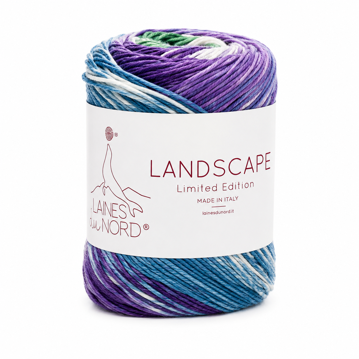 Cotone LANDSCAPE - Laines du Nord - Colore: 003 - Viola Verde - by LacariaRicami.Store