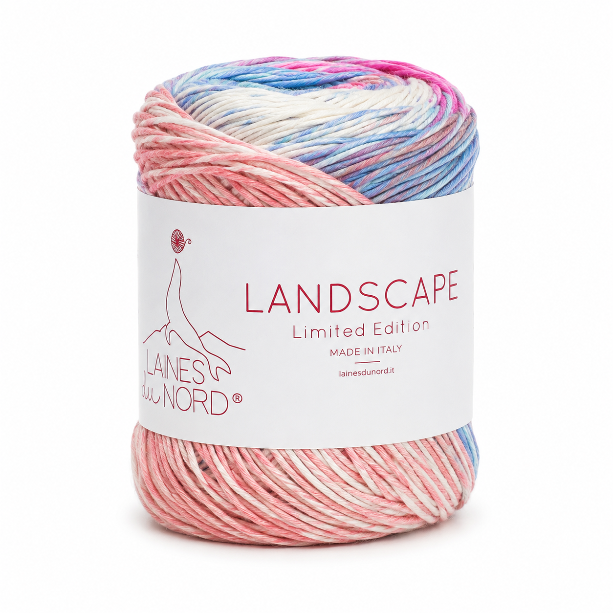 Cotone LANDSCAPE - Laines du Nord - Colore: 004 - Rosa Azzurro Corallo - by LacariaRicami.Store