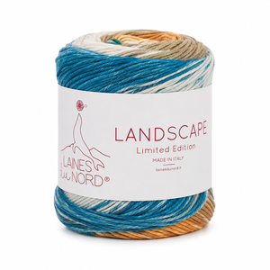 Cotone LANDSCAPE - Laines du Nord - Colore: 006 - Senape Oliva Blu - by LacariaRicami.Store