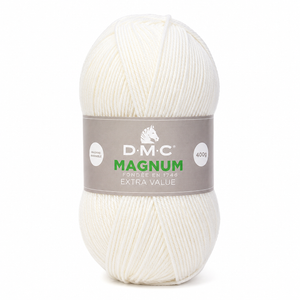 Lana Magnum - DMC - Colore: 807 - BIANCO - by LacariaRicami.Store