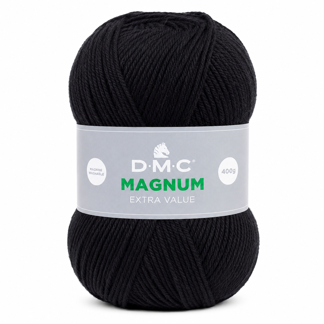 Lana Magnum - DMC - Colore: 965 - NERO - by LacariaRicami.Store