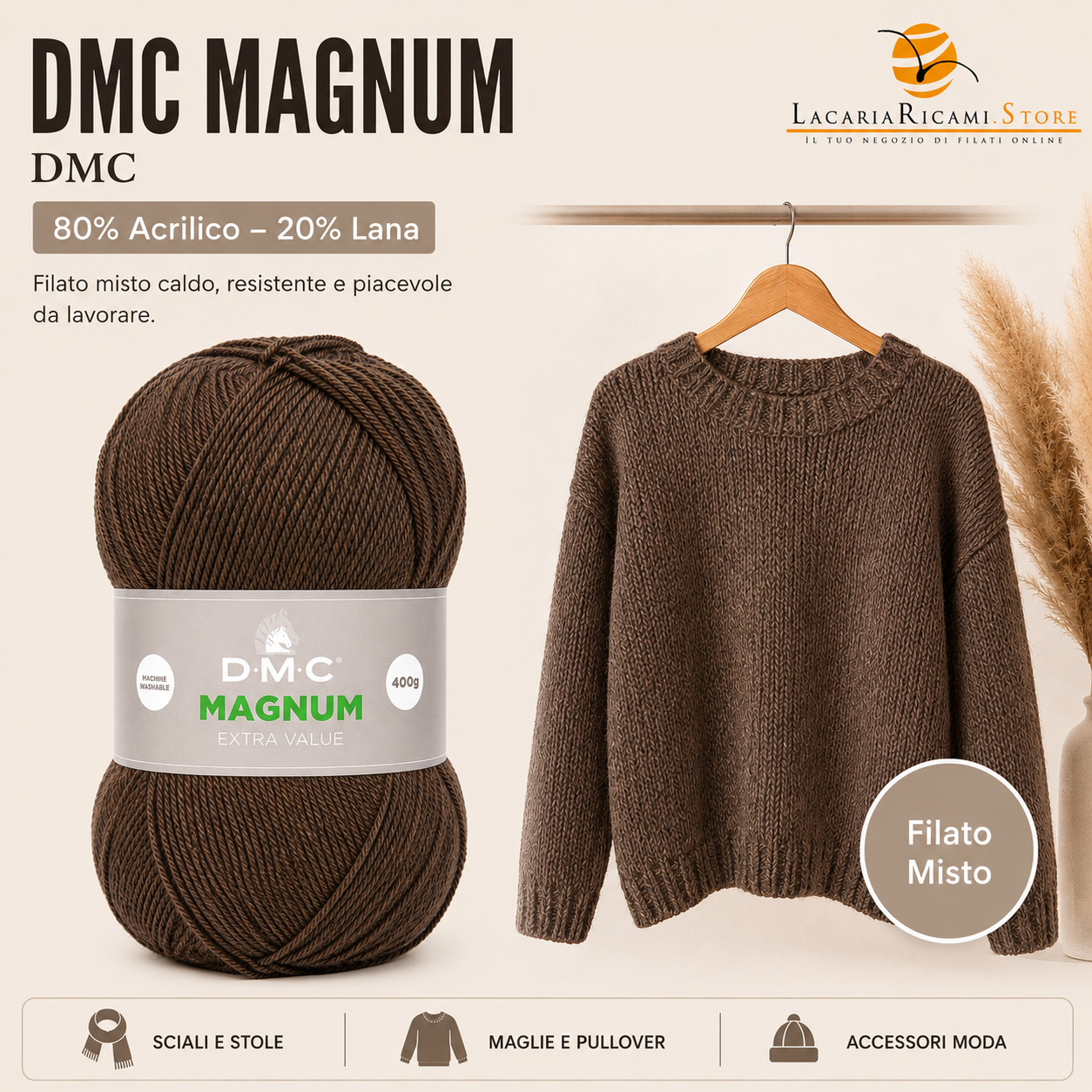 Lana Magnum - DMC - Colore: - by LacariaRicami.Store