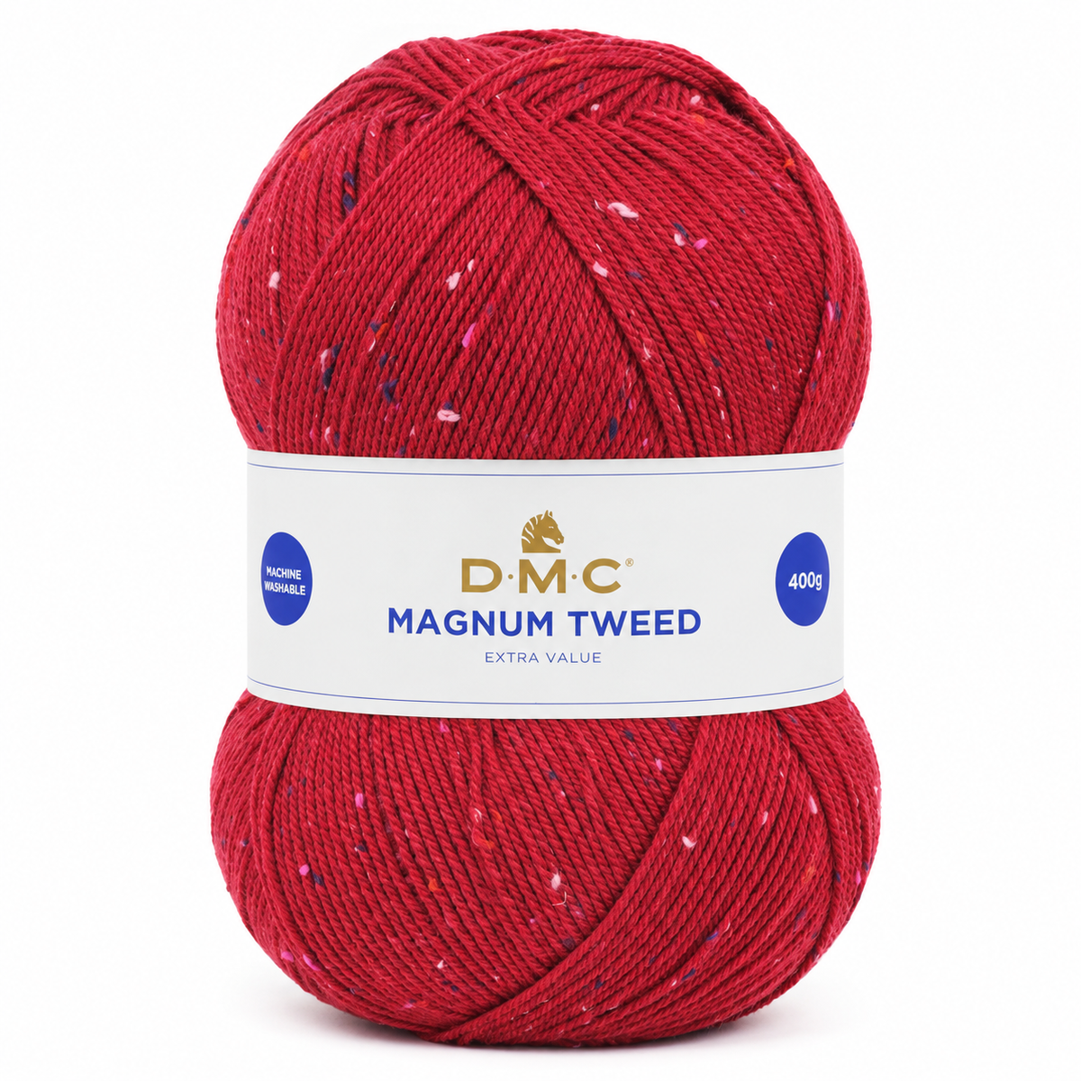 Lana Magnum TWEED - DMC - Colore: 052 - ROSSO RUBINO TWEED - by LacariaRicami.Store