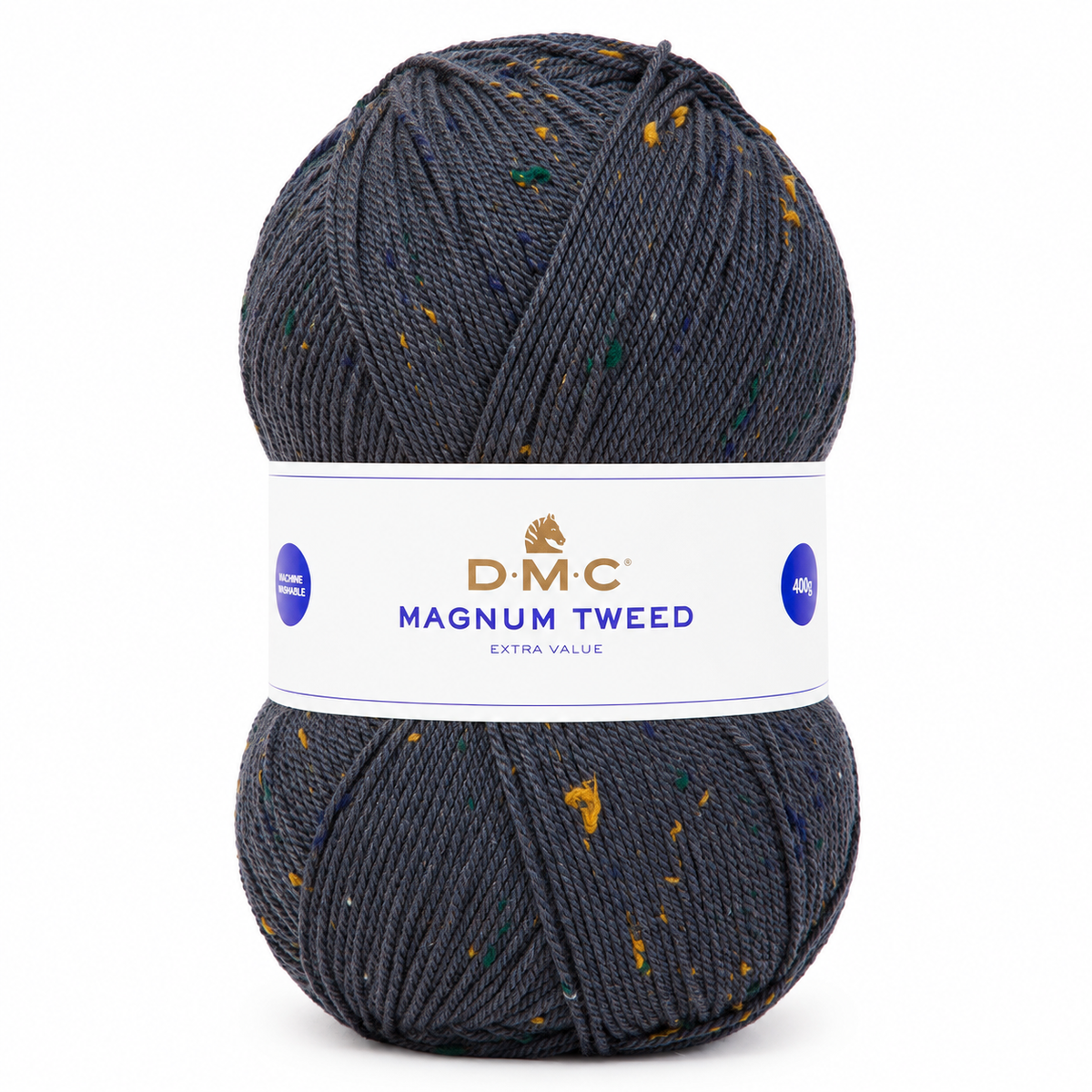 Lana Magnum TWEED - DMC - Colore: 076 - GRIGIO SCURO TWEED - by LacariaRicami.Store