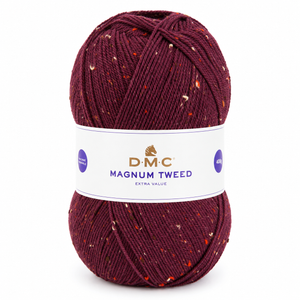 Lana Magnum TWEED - DMC - Colore: 663 – BORDEAUX TWEED - by LacariaRicami.Store