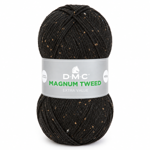 Lana Magnum TWEED - DMC - Colore: 748 - NERO TWEED - by LacariaRicami.Store