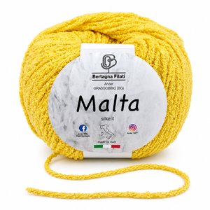 Cotone MALTA - Bertagna Filati - Colore: 29 - GIALLO SOLE - by LacariaRicami.Store
