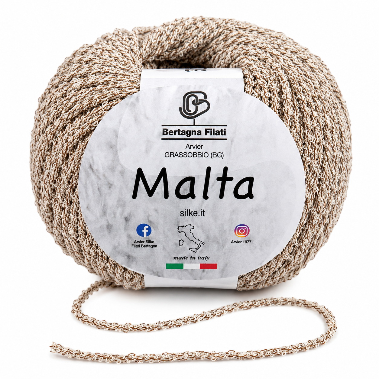 Cotone MALTA - Bertagna Filati - Colore: 30 - BEIGE - by LacariaRicami.Store