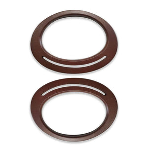 MANICI IN LEGNO OVALI 18x13 Cm - - LacariaRicami.Store