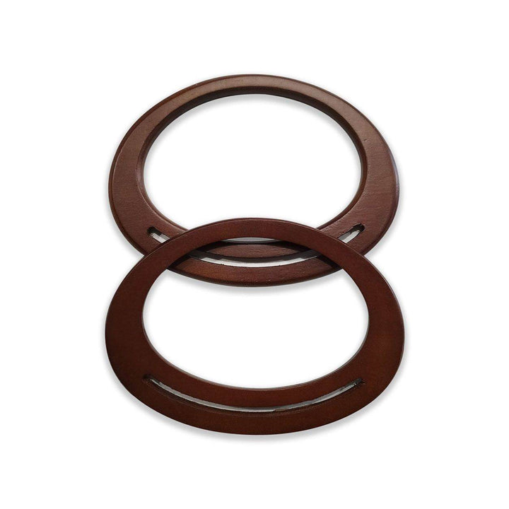 MANICI IN LEGNO OVALI 18x13 Cm - - LacariaRicami.Store