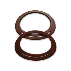 MANICI IN LEGNO OVALI 18x13 Cm - - LacariaRicami.Store