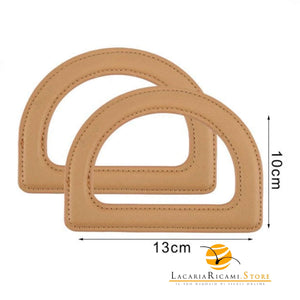 Manici a D Per Borse - MAF Accessories - Colore: BEIGE - by LacariaRicami.Store